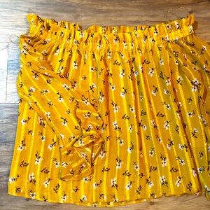 super cute flower off shoulder top